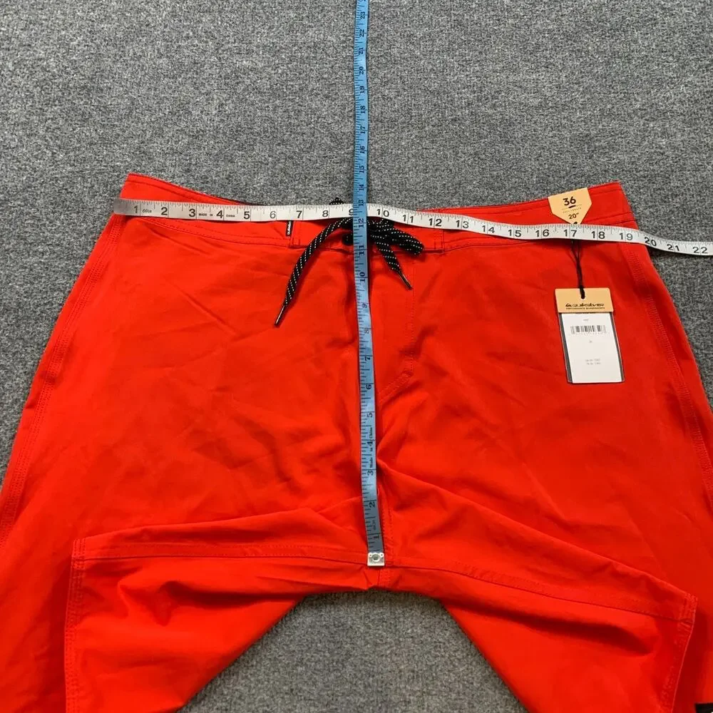 Quiksilver Board Shorts Mens 36 High Risk Red Surfsilk Kaimana Surf Surfing